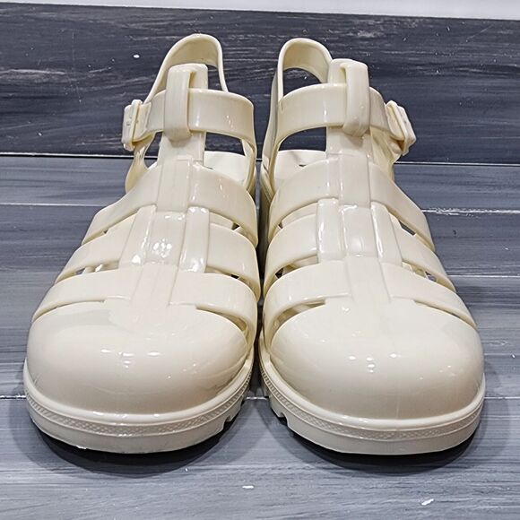 Wild Pair Beirut Fisherman Sandals Jelly Sandals Ivory 10 M Heeled Sandals - Picture 7 of 12